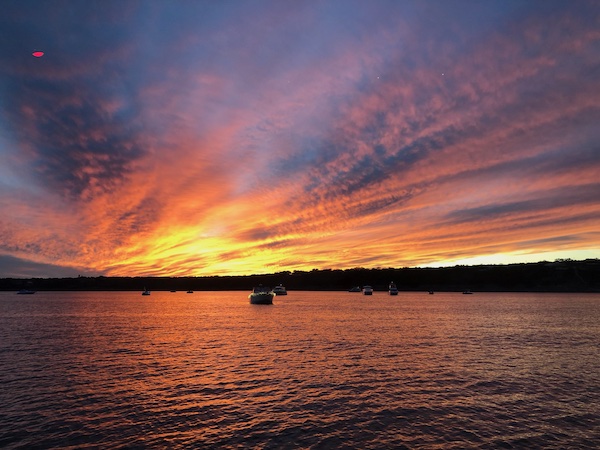 sunset boat charter lake travis