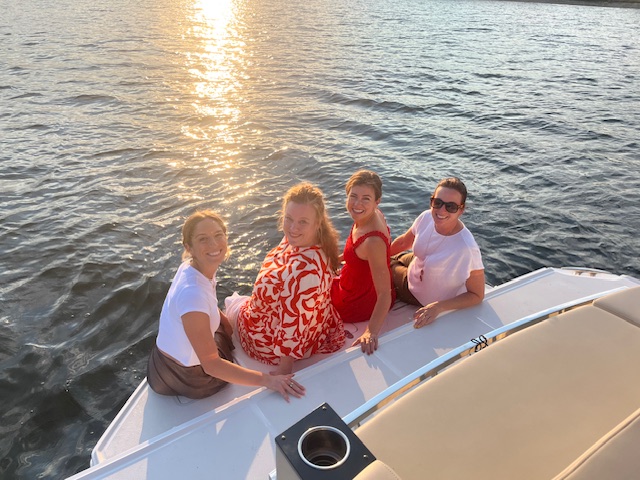 fathom freedom yacht in the sun